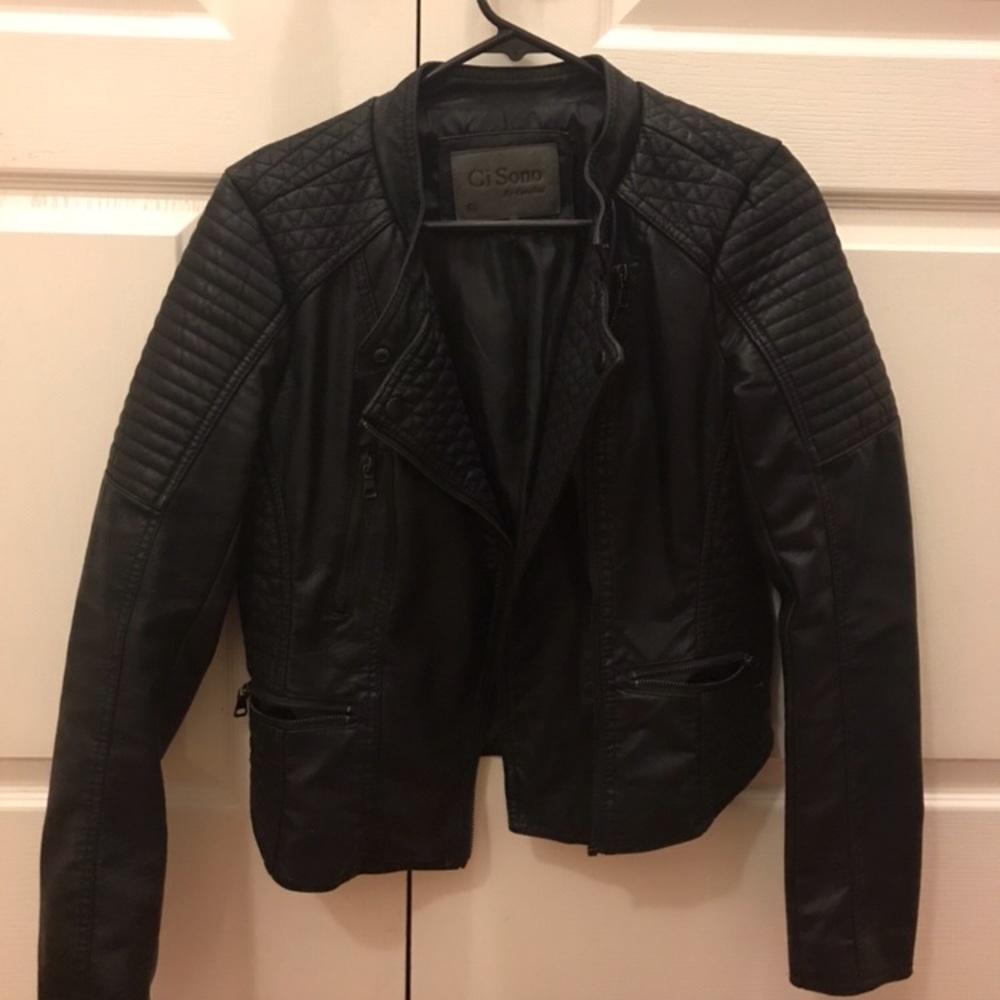 Ci Sono faux leather jacket