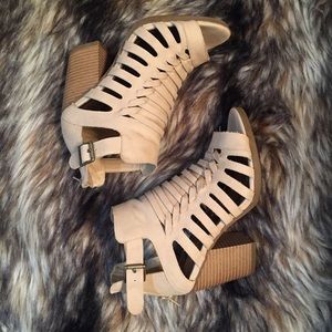 Rampage caged nude heels