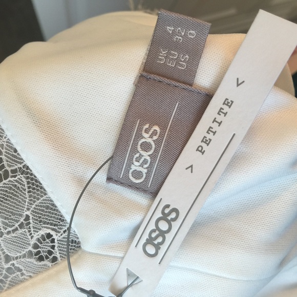 NWT ASOS Delicate White Dress - Picture 7 of 8