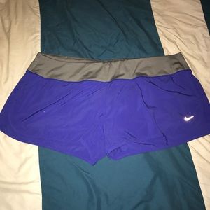 Purple Nike Dri fit shorts