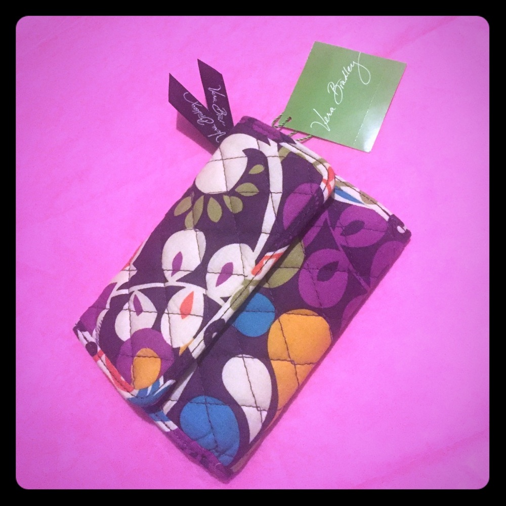 Vera Bradley Plum Crazy Wallet