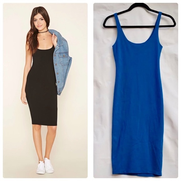 blue bodycon dress forever 21