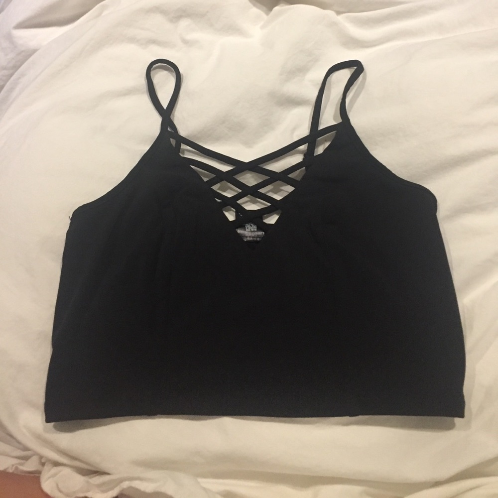 Wet seal crop top