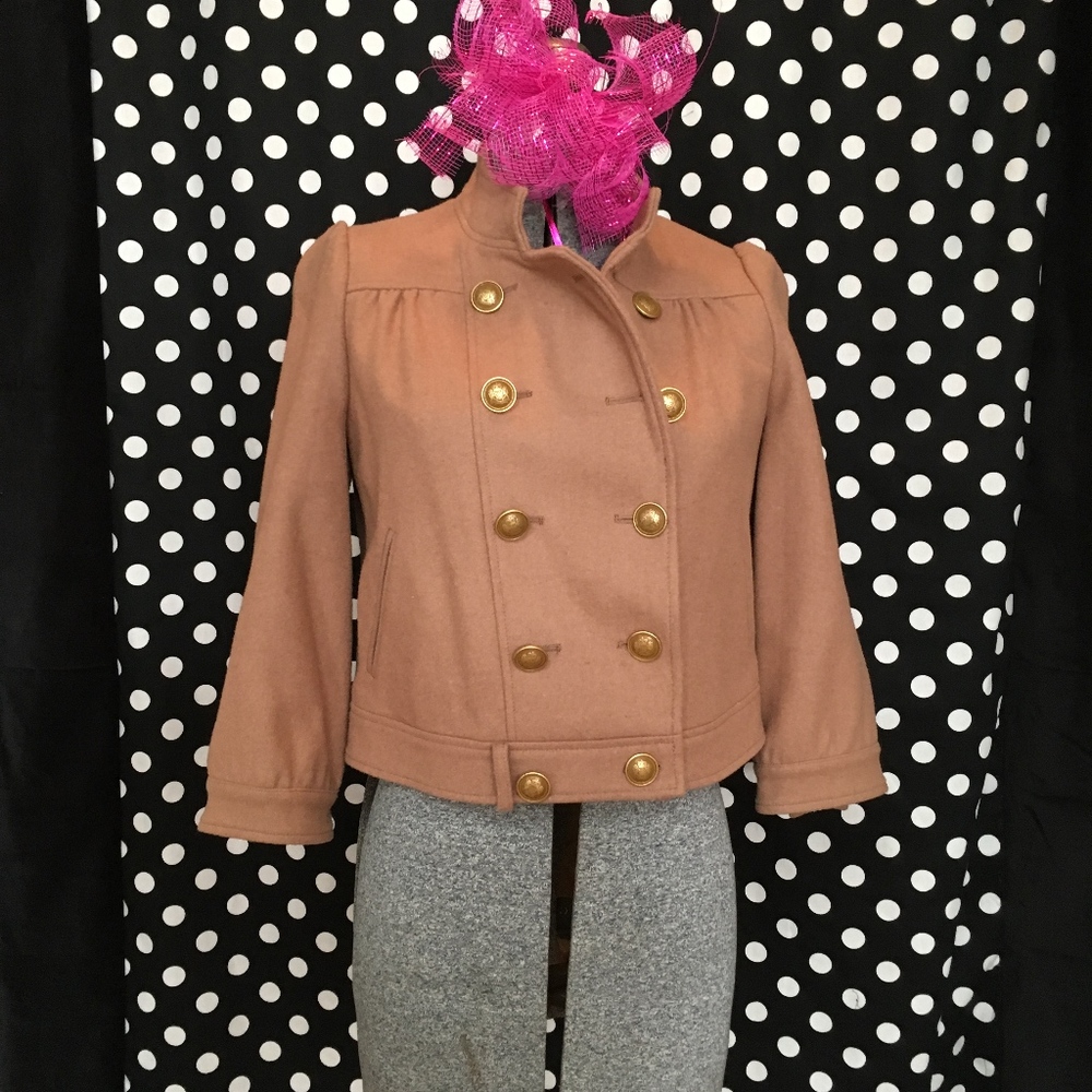ANTHROPOLOGIE JACKET // Camel //Military Inspired