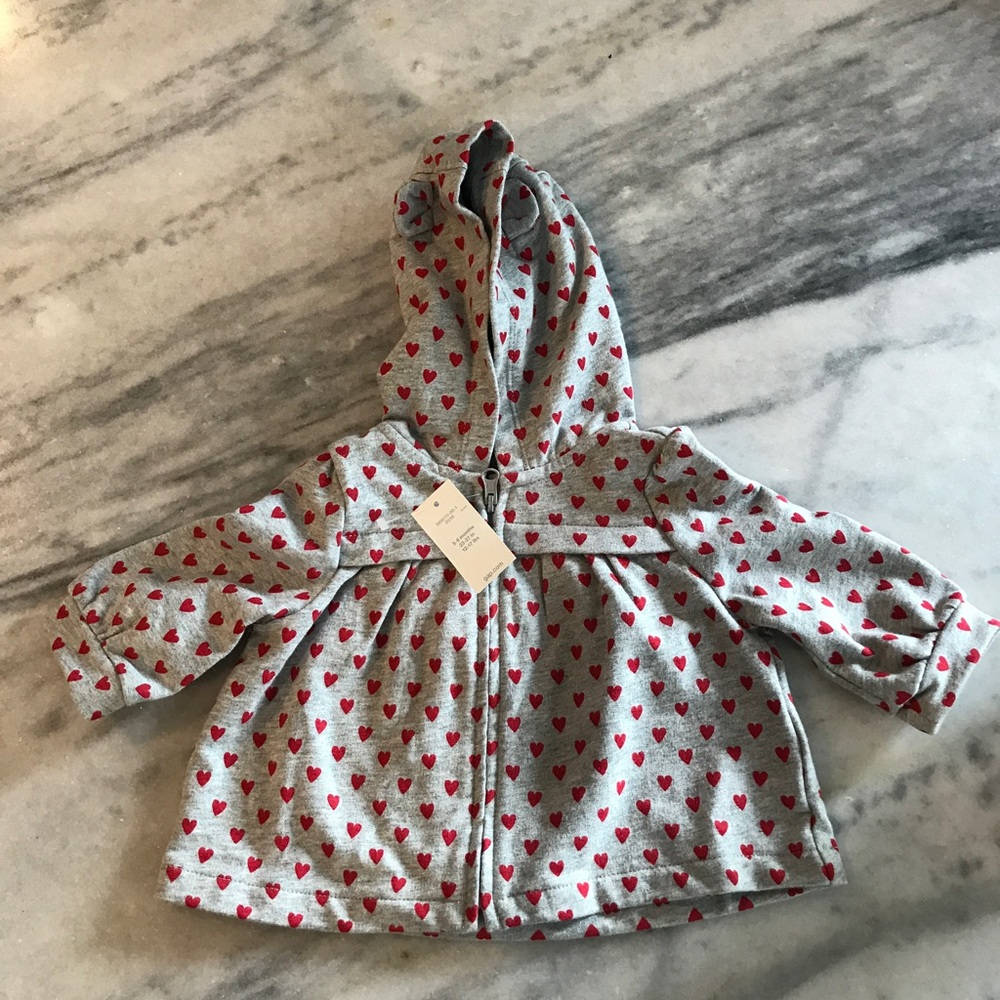 Baby Gap heart hoodie