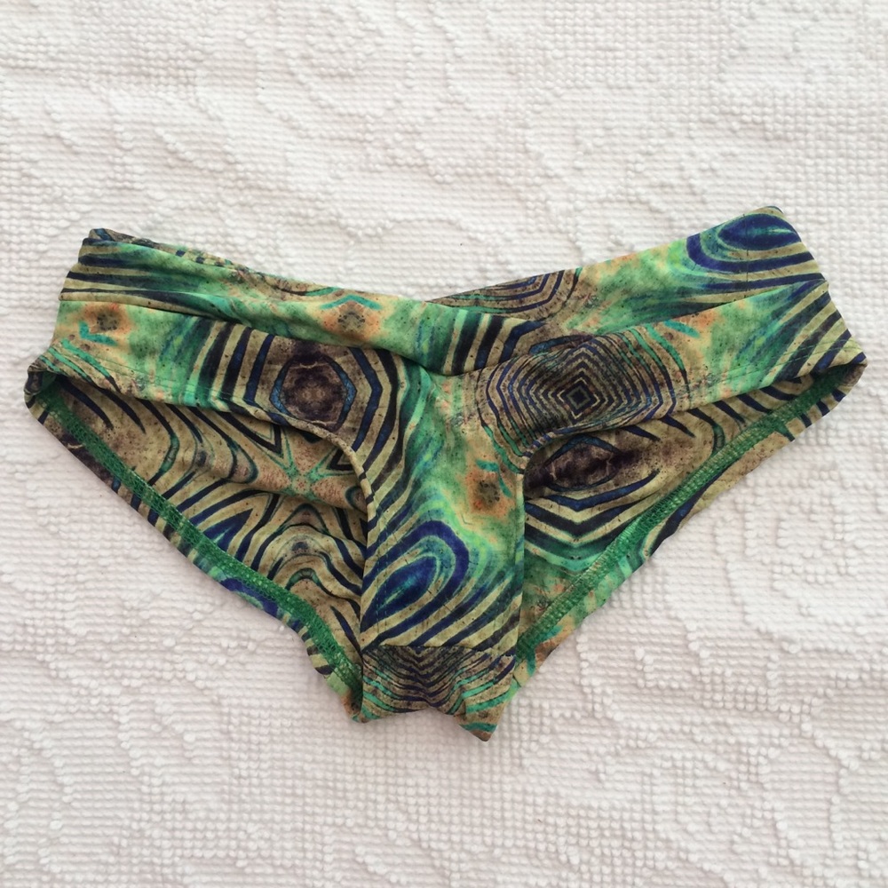 NWT Vekker LA Pole Dance Peacock V Shorts XS