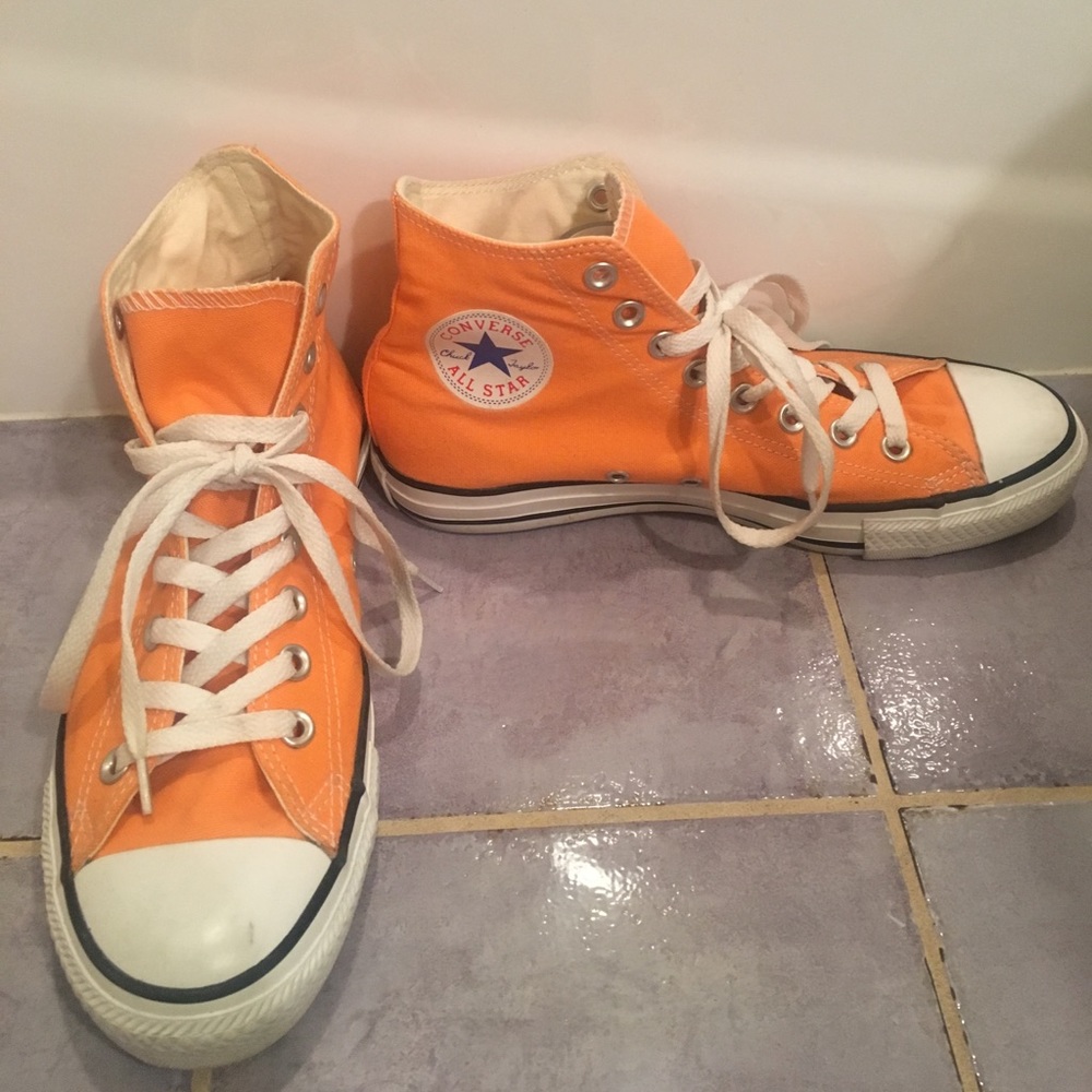 Melon Orange High Top Converse