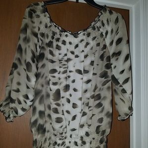 Leopard print blouse