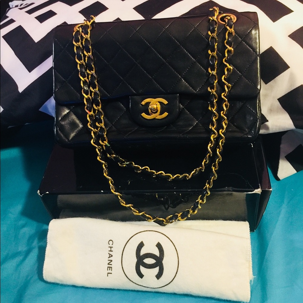 Pre-owned Authentic Chanel Double flap 23 Quilted.