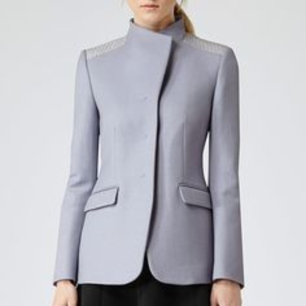 REISS FERRO CONTRAST SHOULDER JACKET