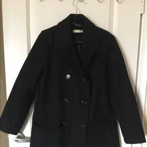J Crew long wool pea coat