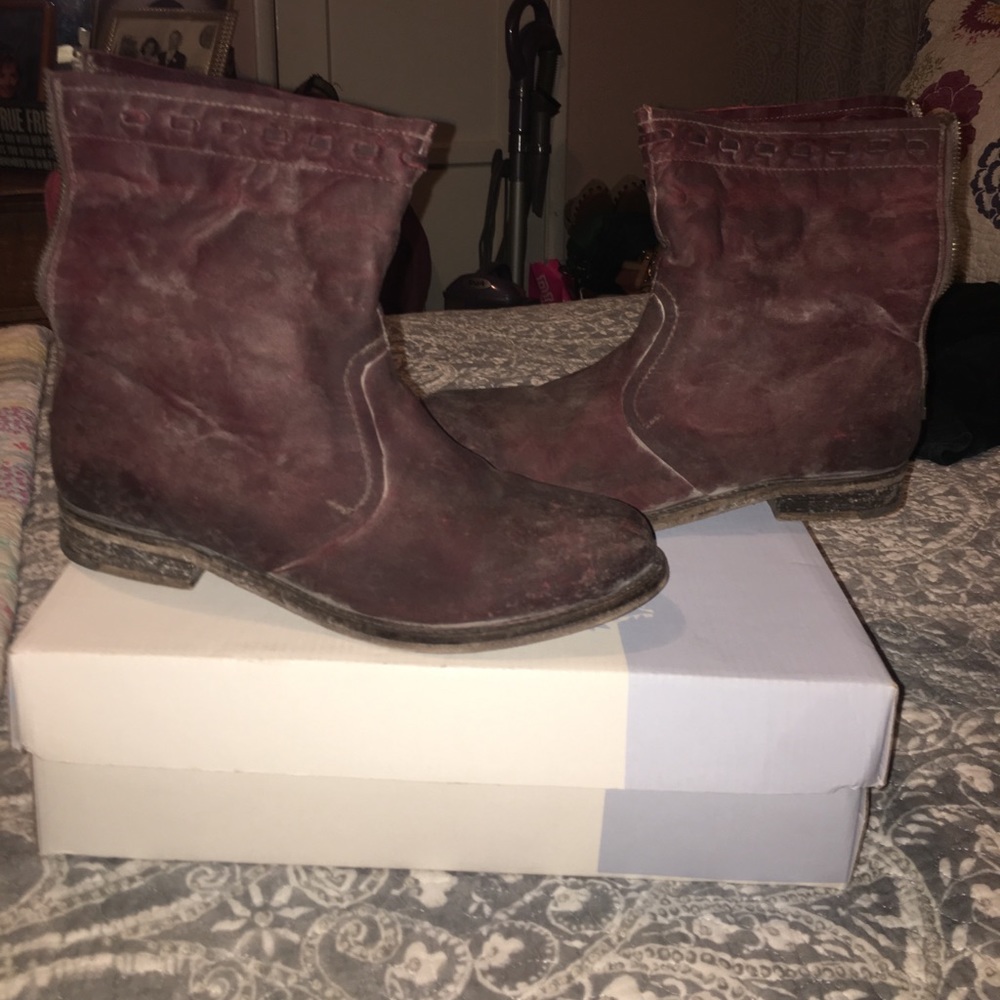 Farylrobin wine leather boots from Free People