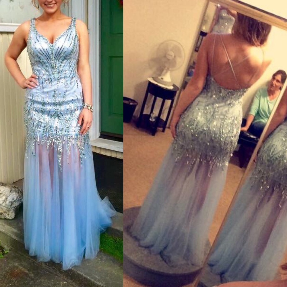 Ice Blue prom Dress