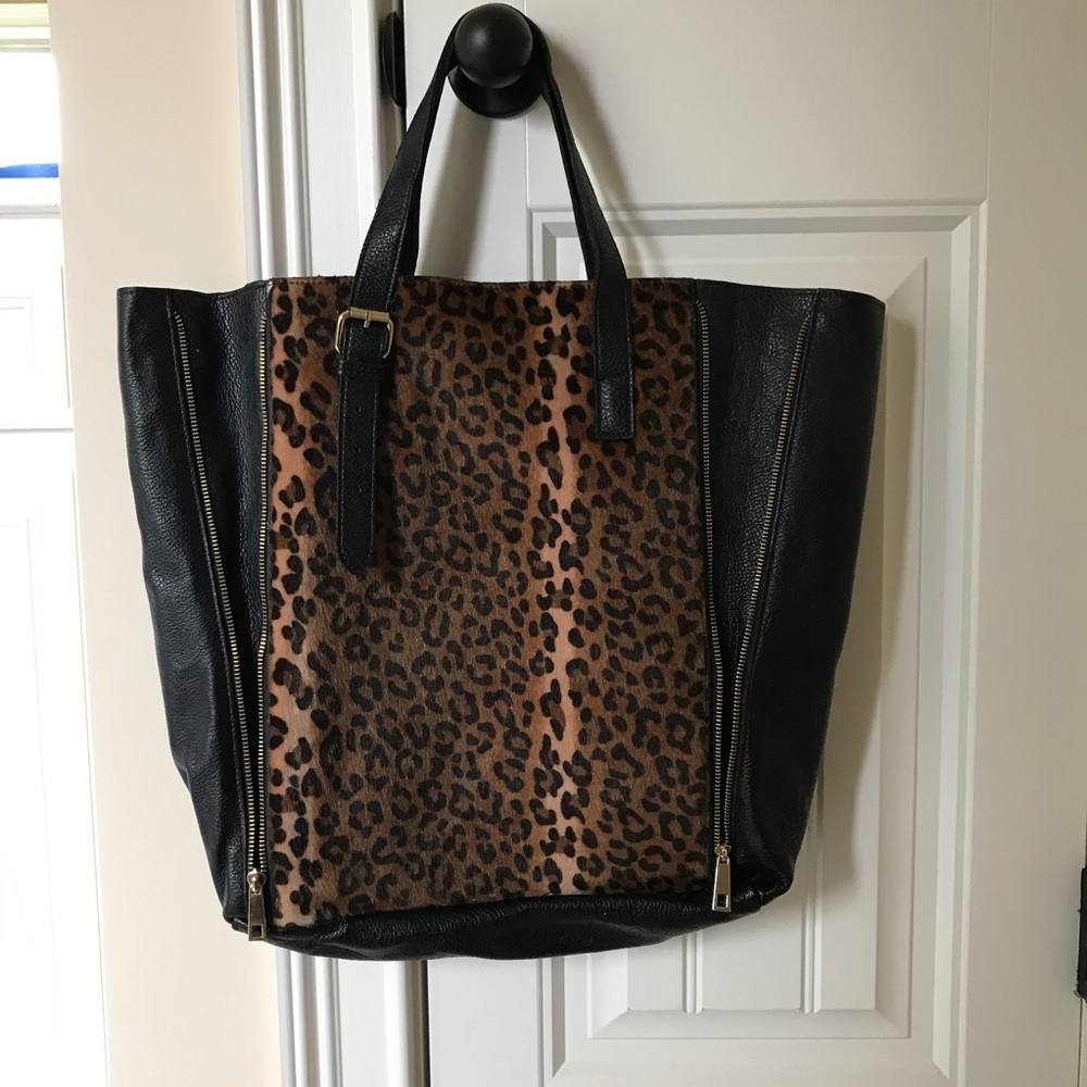 A genuine leather tote