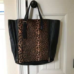 A genuine leather tote