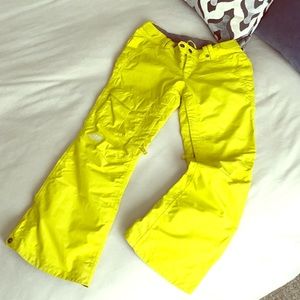 North Face Neon Snow Pants
