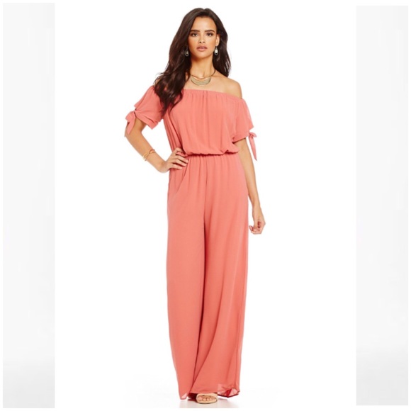 off shoulder pantsuit