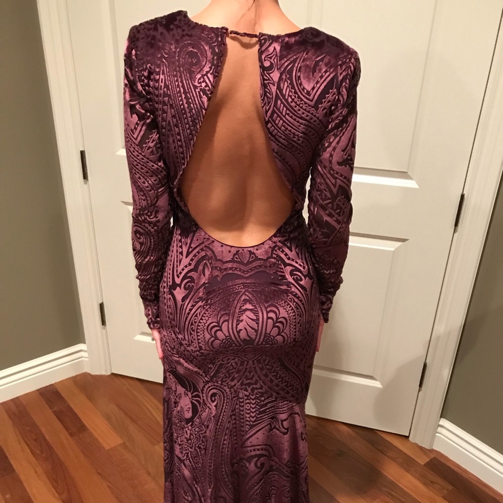Stunning backless evening gown