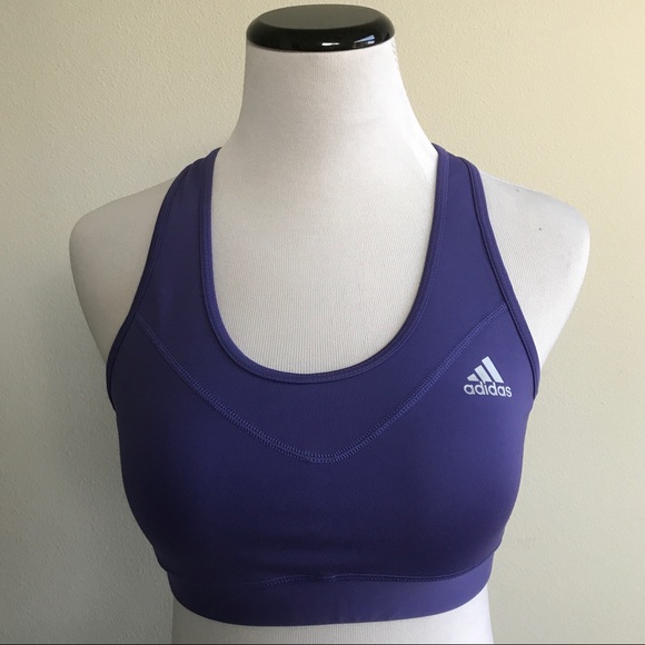 LAST CHANCE Adidas : purple techfit sports bra - Picture 2 of 5