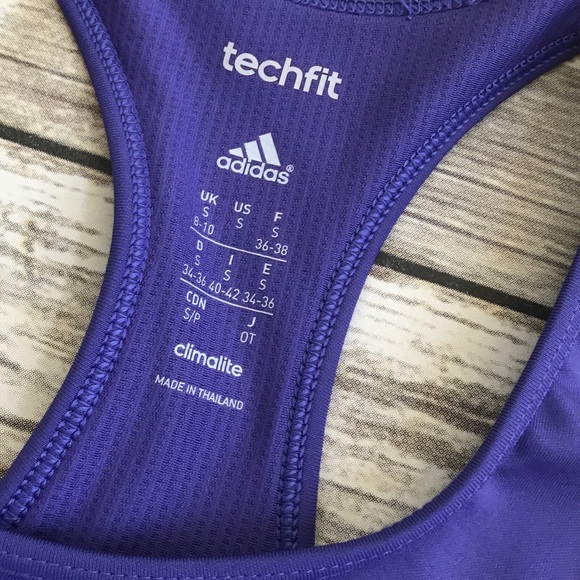 LAST CHANCE Adidas : purple techfit sports bra - Picture 4 of 5