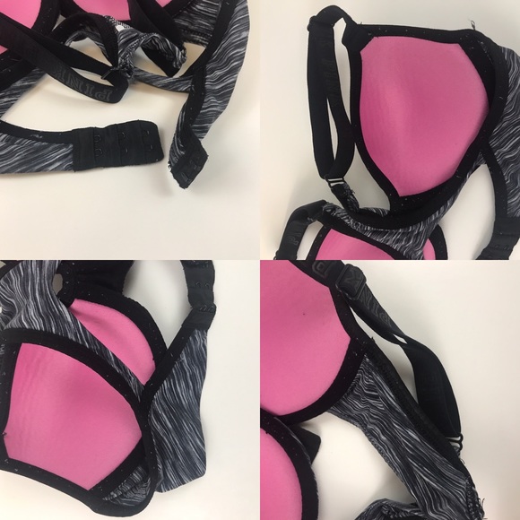 PINK VS Sports Bra Ultimate Pushup Small AA-C Gray - Picture 5 of 8