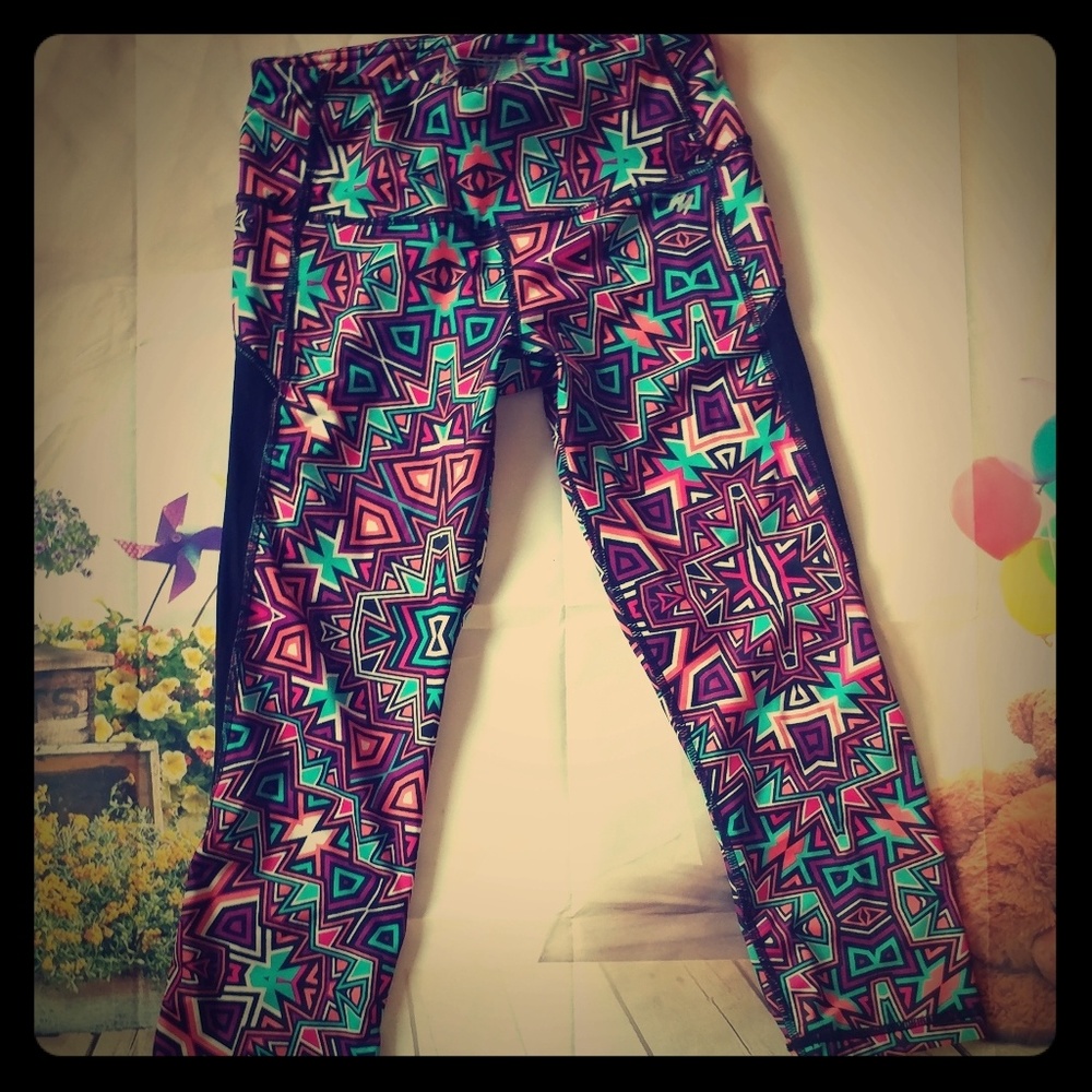 Nicole Miller Colorful cropped pants size XS