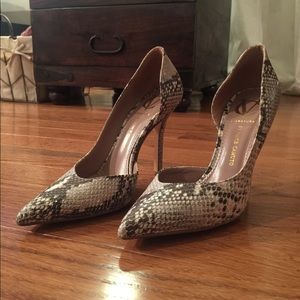 Vince Camuto Signature d'Orsay Snakeskin Pumps