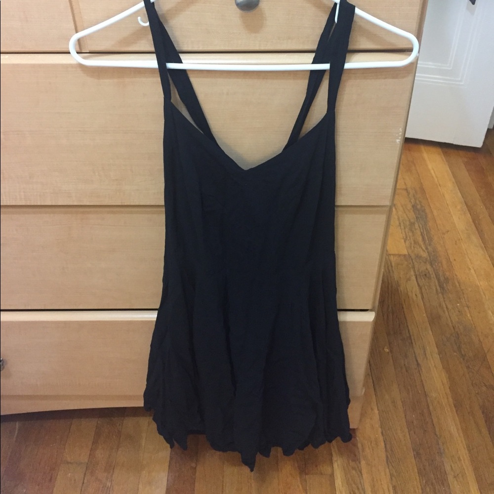 Strappy black dress