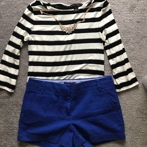 White house black market striped shirt medium