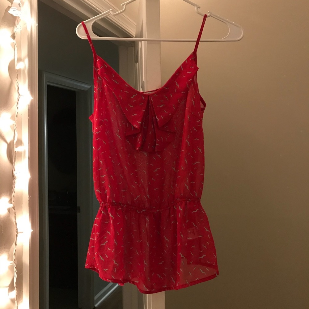 Adorable sheer tank top