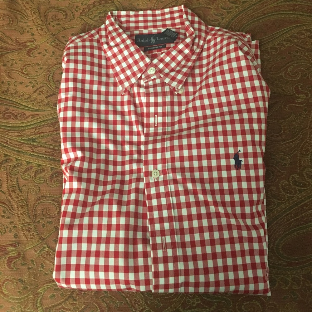 Polo Custom fit long sleeve button down