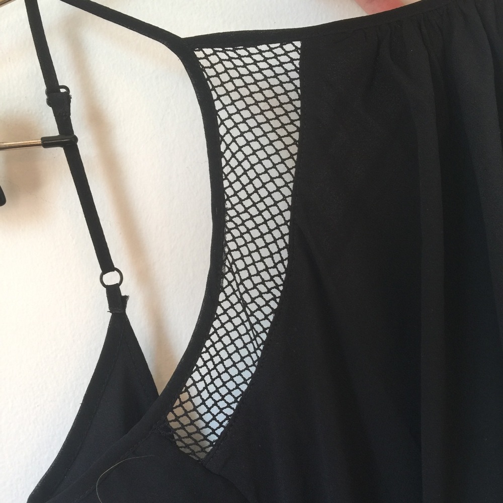 FISHNET DETAIL Little Black Dress - Picture 4 of 4