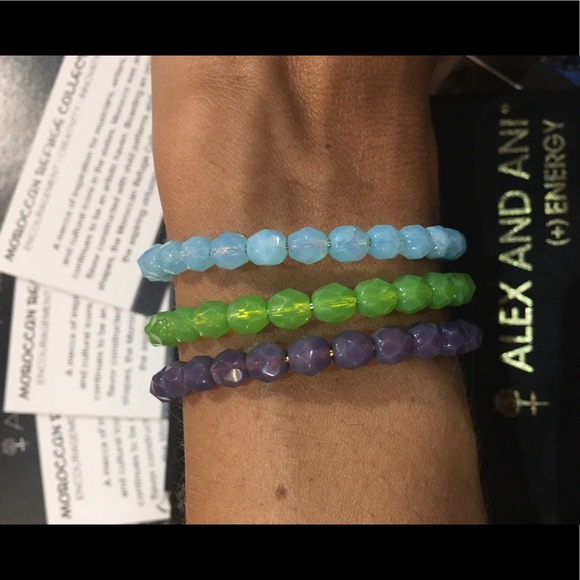 💙💚💜Set of 3 Vintage 66 Bohemian Jewel Wraps🌈 - Picture 2 of 4