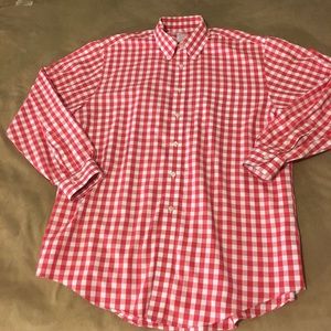 Brooks Brothers red checkered dress shirt