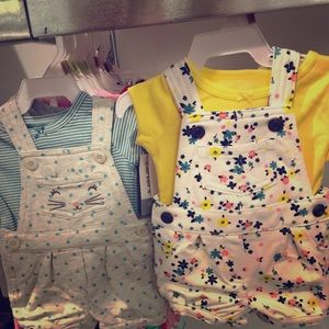 Lot of two short-all NWT Carter’s size NB