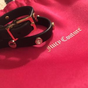 Juicy Couture Black Diamond/Crown Belt Bracelet
