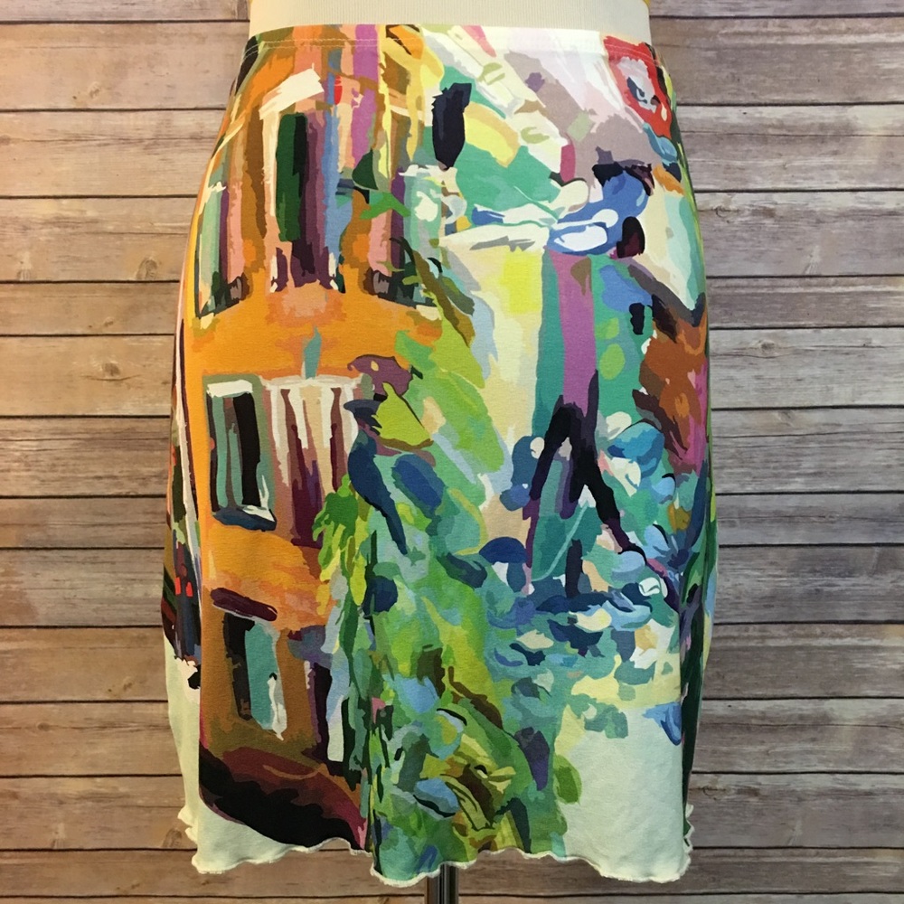 🌀Haystacks🌀 Fun watercolor mini skirt