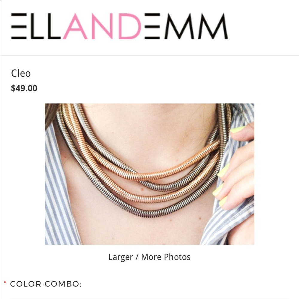 EllandEmm Cleo necklace/ bracelet!