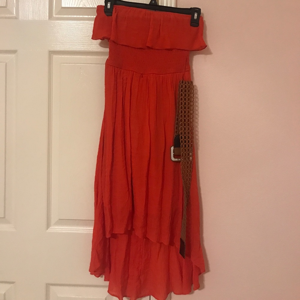 High Low Red Dress
