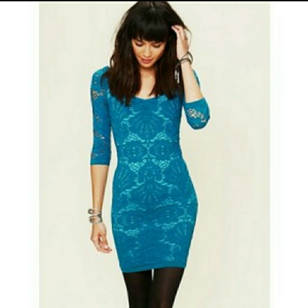 Free People seamless bodycon curve hugging