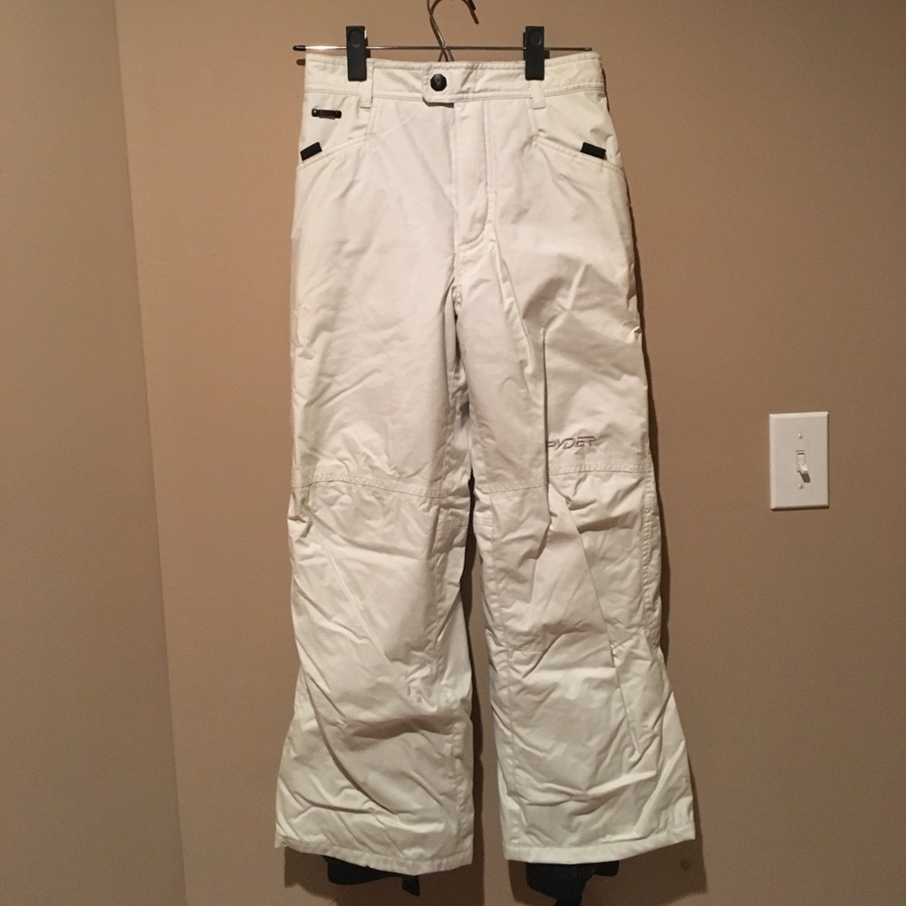 White snow pants (kids US size 12)