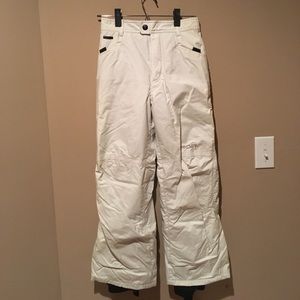 White snow pants (kids US size 12)