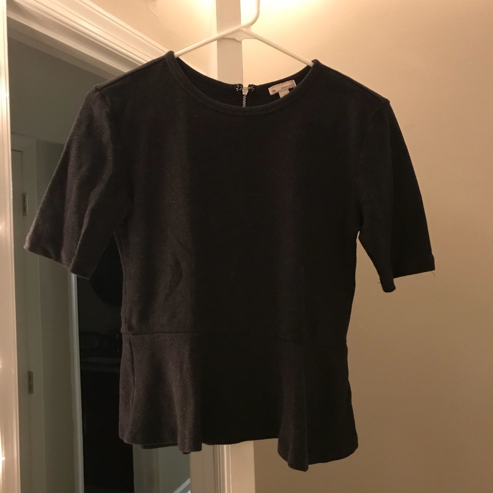 Gap grey peplum top