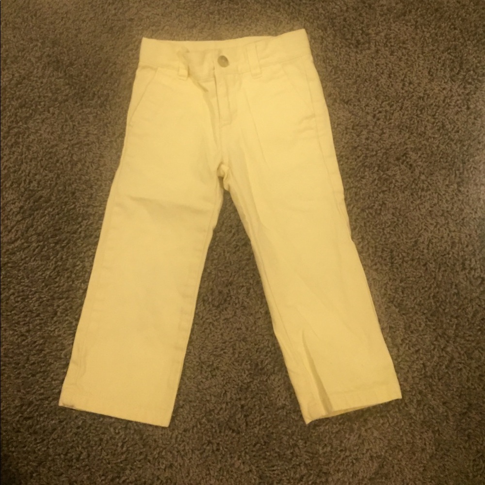 Janie and Jack canary yellow dress pants.