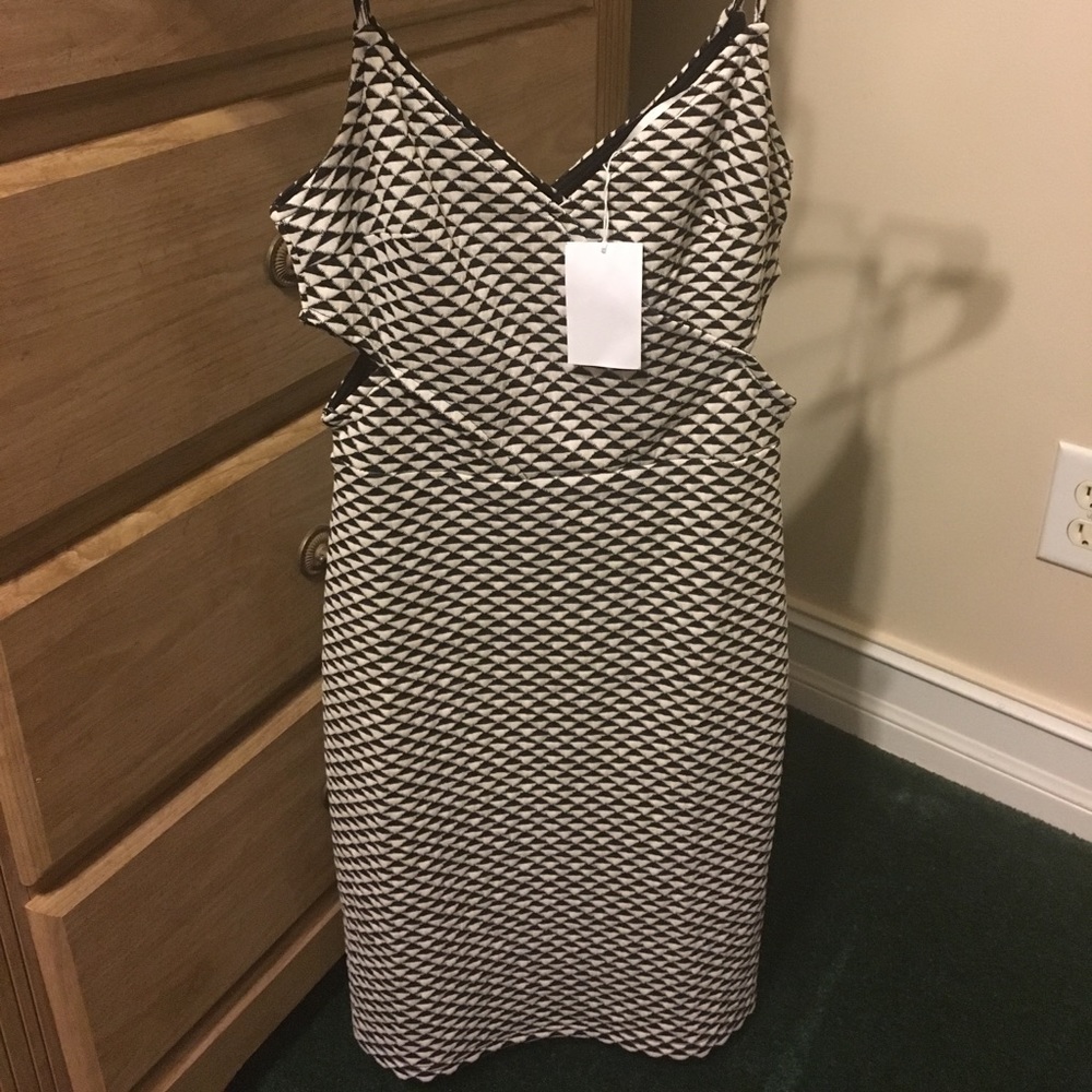 SOLD‼️ Black and white cut out dress
