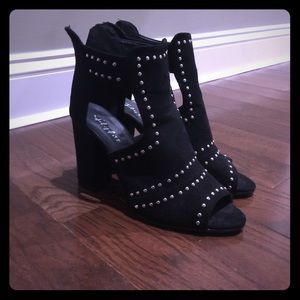 Black Suede Italian Heels