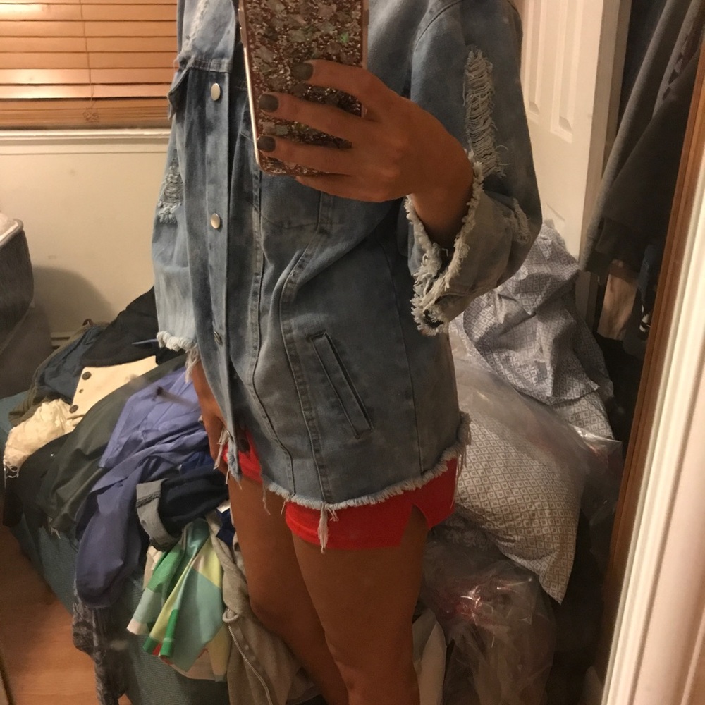 Oversized denim jacket
