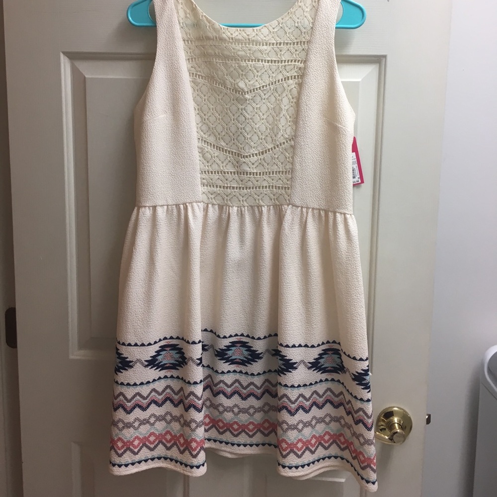 White Tribal Dress