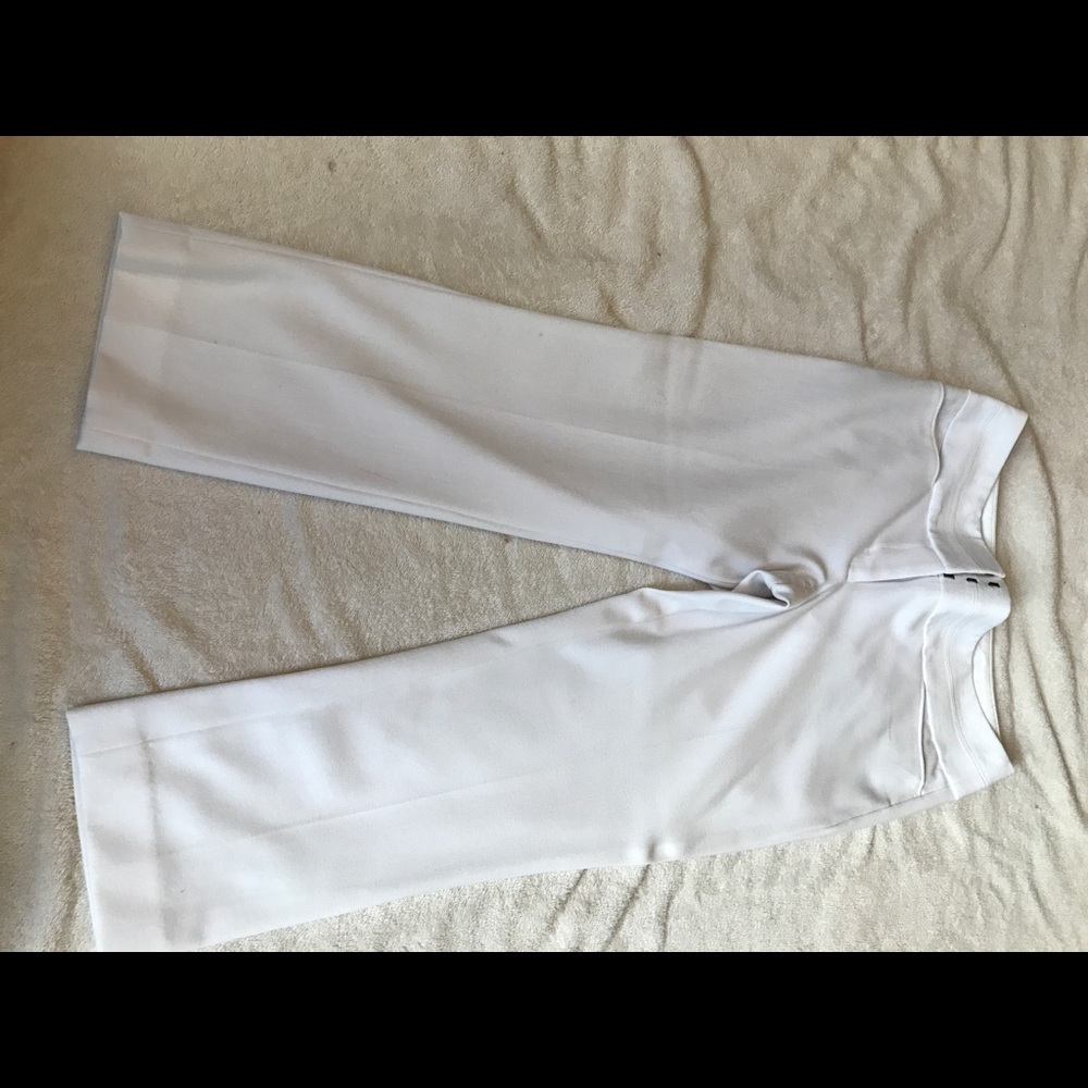 White crop dress pant Express Editor style