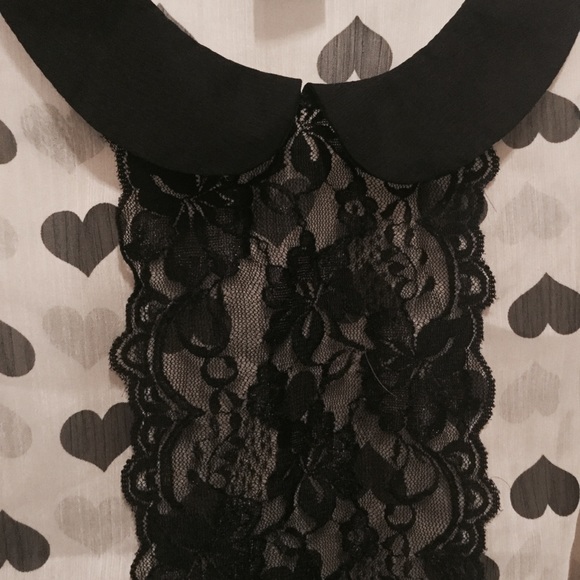 Black and White Heart Printed Top - Picture 4 of 6